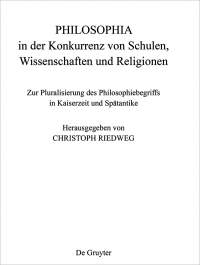 Cover image: PHILOSOPHIA in der Konkurrenz von Schulen, Wissenschaften und Religionen 1st edition 9781501514296