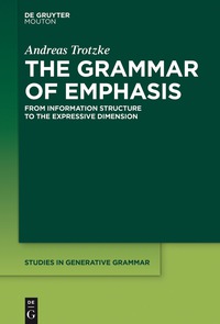Imagen de portada: The Grammar of Emphasis 1st edition 9781501515033