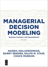 Immagine di copertina: Managerial Decision Modeling 1st edition 9781501515101