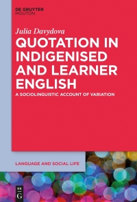 Omslagafbeelding: Quotation in Indigenised and Learner English 1st edition 9781501515651