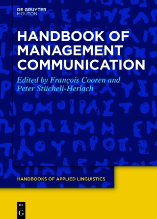 Cover image: Handbook of Management Communication 1st edition 9781501516559