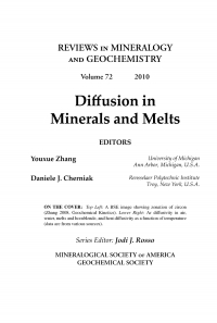 صورة الغلاف: Diffusion in Minerals and Melts 1st edition 9780939950867