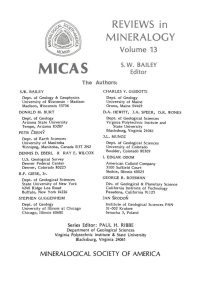 Omslagafbeelding: Micas 1st edition 9780939950171