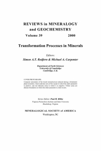 Cover image: Transformation Processes in Minerals 1st edition 9780939950515