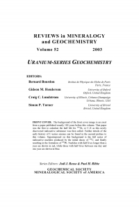 Omslagafbeelding: Uranium-series Geochemistry 1st edition 9780939950645