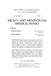 Cover image: Micro- and Mesoporous Mineral Phases 1st edition 9780939950690
