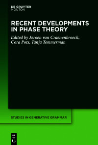 Cover image: Recent Developments in Phase Theory 1st edition 9781501517037