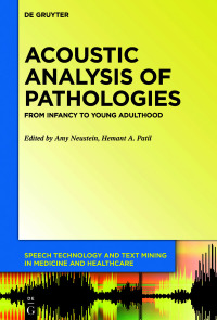 Cover image: Acoustic Analysis of Pathologies 1st edition 9781501519628