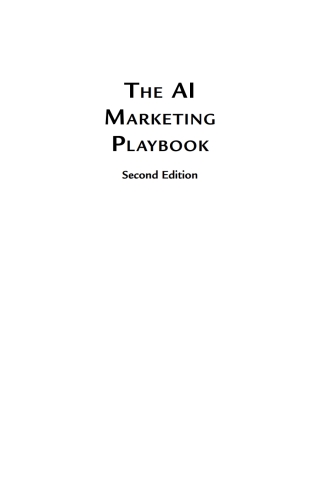 Cover image: The AI Marketing Playbook 1st edition 9781501522895