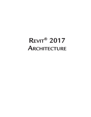 Cover image: Revit 2017 Architecture 1st edition 9781944534646