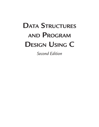 Imagen de portada: Data Structures and Program Design Using C 1st edition 9781501524301