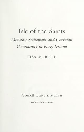 Cover image: Isle of the Saints 9780801481574