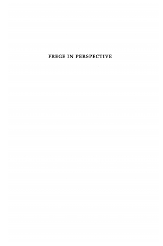 Titelbild: Frege in Perspective 9780801421150