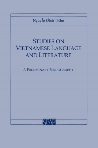 Imagen de portada: Studies on Vietnamese Language and Literature 9780877271277