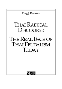 صورة الغلاف: Thai Radical Discourse 9780877277026