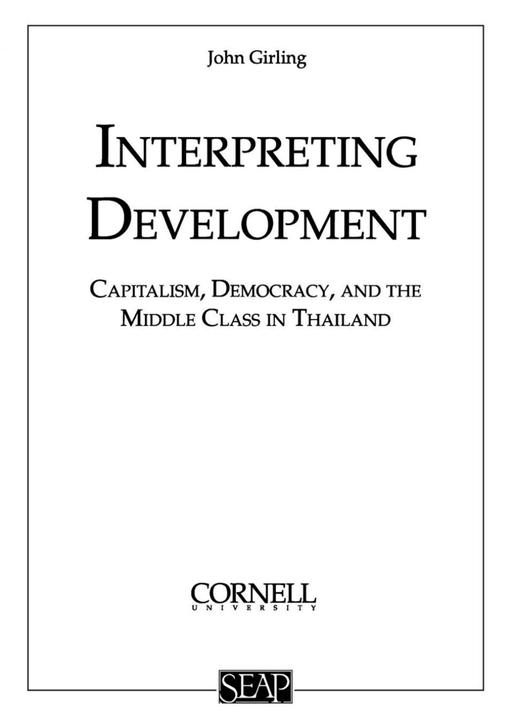Interpreting Development (eBook)