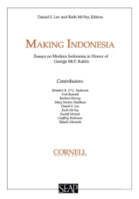 Cover image: Making Indonesia 9780877277194