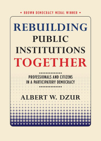 Imagen de portada: Rebuilding Public Institutions Together 9781501721984