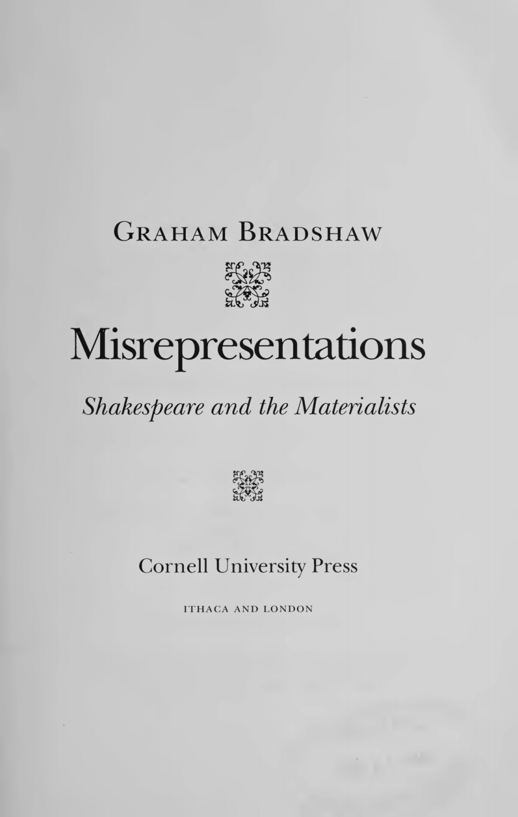 Misrepresentations (eBook)