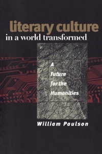 Cover image: Literary Culture in a World Transformed 9780801439148