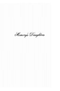 Cover image: Memory's Daughters 9780801440311