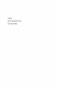 Cover image: The Foundation of Rome 9780801482472