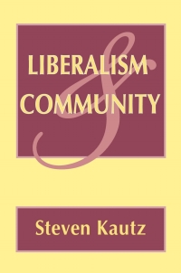 Imagen de portada: Liberalism and Community 9780801429798