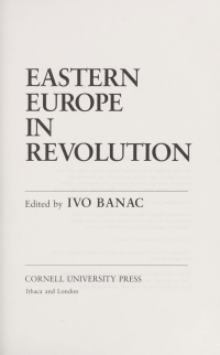 Cover image: Eastern Europe in Revolution 9780801427114