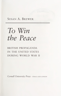 Cover image: To Win the Peace 9780801433672