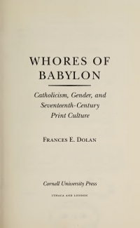 Cover image: Whores of Babylon 9780801436291