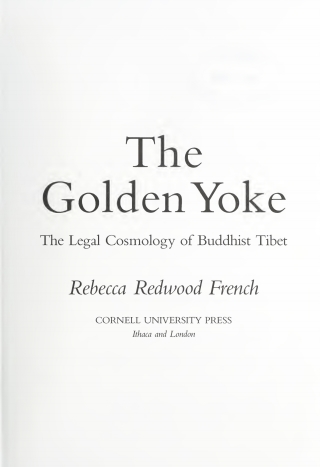 Imagen de portada: The Golden Yoke 9780801430848