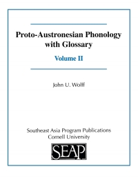 Cover image: Proto-Austronesian Phonology with Glossary 9780877275336