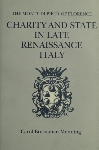 Cover image: Charity and State in Late Renaissance Italy 9780801427732
