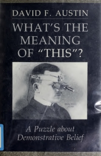 Imagen de portada: What's the Meaning of "This''? 9780801424090