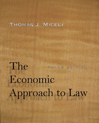 Imagen de portada: The Economic Approach to Law 3rd edition 9781503600065