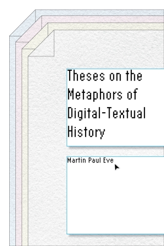 Cover image: Theses on the Metaphors of Digital-Textual History 1st edition 9781503614888