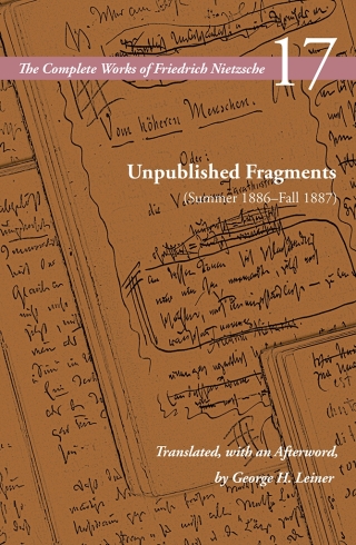 Cover image: Unpublished Fragments (Summer 1886–Fall 1887) 1st edition 9780804728904