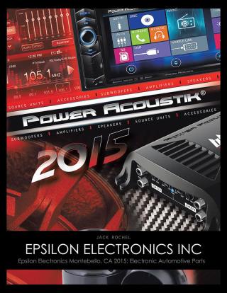 Omslagafbeelding: Epsilon Electronics Inc 9781504977579