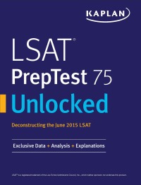 Cover image: LSAT PrepTest 75 Unlocked