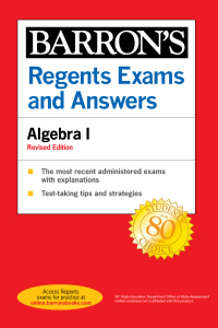 Cover image: Regents Exams and Answers Algebra I Revised Edition 9781506266336