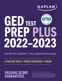 Cover image: GED Test Prep Plus 2022-2023: Includes 2 Full Length Practice Tests, 1000+ Practice Questions, and 60 Online Videos 9781506277356
