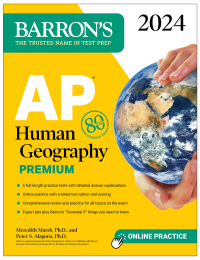 Cover image: AP Human Geography Premium, 2024: 6 Practice Tests + Comprehensive Review + Online Practice 9781506287676