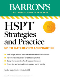 Cover image: HSPT Strategies and Practice: 3 Practice Tests + Comprehensive Review + Practice + Strategies 2nd edition