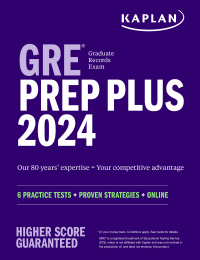 Cover image: GRE Prep Plus 2024