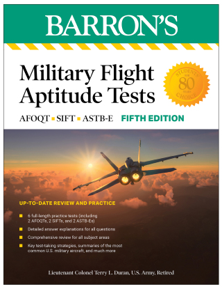 Cover image: Military Flight Aptitude Tests: 6 Practice Tests + Comprehensive Review 5th edition 9781506288345