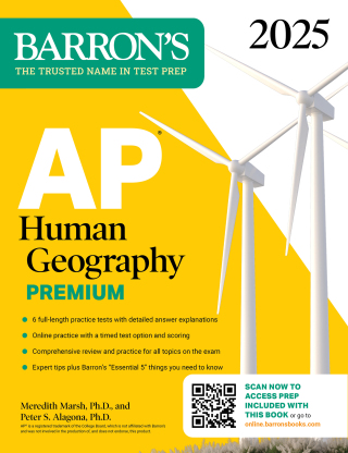 Cover image: AP Human Geography Premium, 2025: Prep Book with 6 Practice Tests + Comprehensive Review + Online Practice 9781506291772