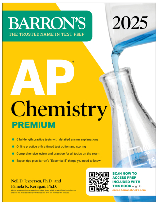 Cover image: AP Chemistry Premium, 2025: Prep Book with 6 Practice Tests + Comprehensive Review + Online Practice 9781506291796