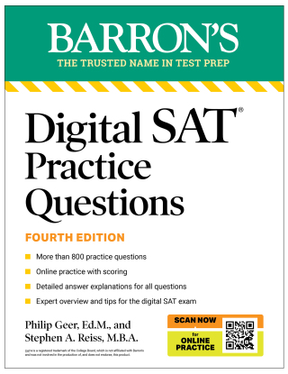 Cover image: Digital SAT Practice Questions, Fourth Edition: More than 800 Questions for Digital SAT Prep 2025 + Tips + Online Practice 9781506296449