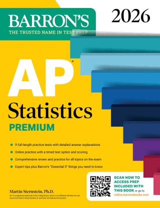 Cover image: AP Statistics Premium, 2026: Prep Book with 9 Practice Tests + Comprehensive Review + Online Practice 9781506296579
