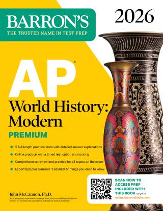 Cover image: AP World History: Modern Premium, 2026: Prep Book With 5 Practice Tests + Comprehensive Review + Online Practice 9781506296784